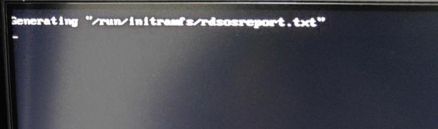 服务器断电后启动报错:Generating /run/initramfs/rdso..txt