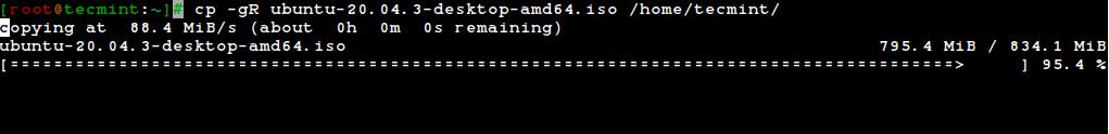 Advanced-Copy——在 Linux 中复制/移动文件时显示进度条