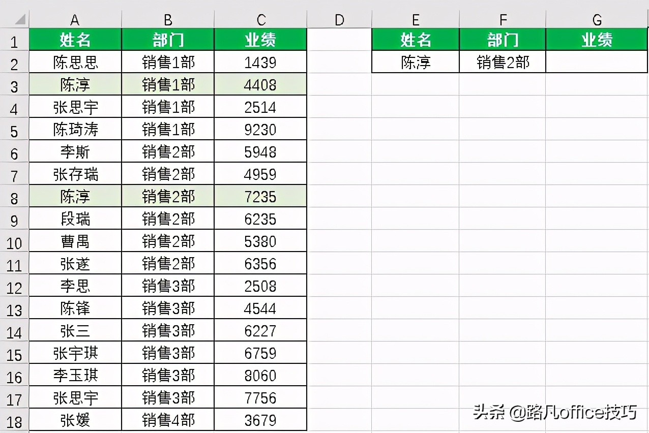 Excel函数:使用VLOOKUP和CHOOSE进行多条件查询